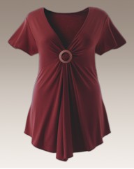 Ring Detail Jersey Top