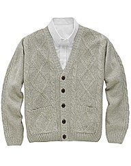 Premier Man Aran Button Cardigan