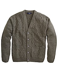 Premier Man Aran Button Cardigan
