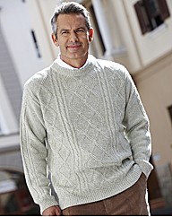 Premier Man Aran Crew Neck Sweater