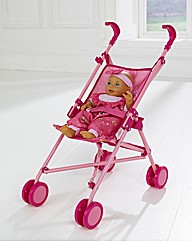 Dolls Uno Stroller with Doll