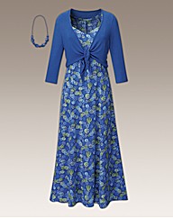 Dress Shrug and Necklace Set Length 45in