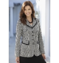 Houndstooth Check Jacket