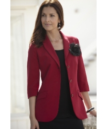 Tailored Jacket with Corsage