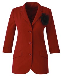 Tailored Jacket with Corsage