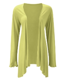 Long Sleeve Jersey Waterfall Cardigan