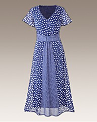 Petite Polka Dot Dress 41in