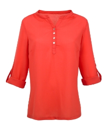 Collarless Blouse