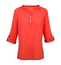 Collarless Blouse