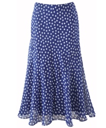 Petite Polka Dot Skirt Length 27in
