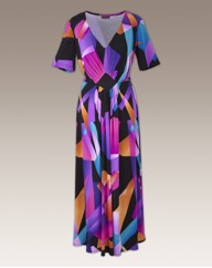 Arlene Phillips Print Dress Length 41in