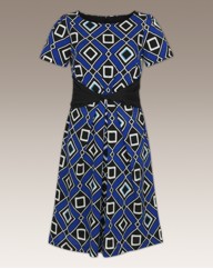 Arlene Phillips Petite Print Dress 39 in