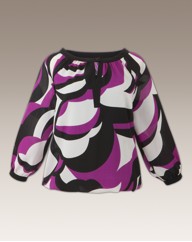 Graphic Print Blouse