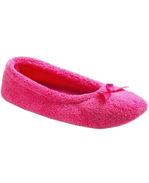 Pack 2 Pairs Slippers Terry Ballerinas