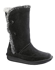 Sole Diva Mid Calf High Trim Boots E Fit