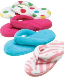 Pack Two Terry Toepost Slippers