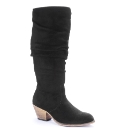Viva La Diva Suede Cowboy Boots EEE Fit