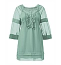 Crochet Trim Tunic Dress