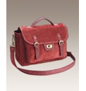 Suede Satchel Bag