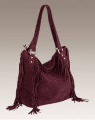 Suede Fringe Bag