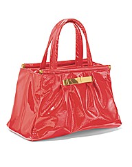Patent Bow Detail Bag