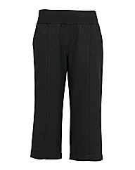 Crop Slouch Linen Mix Trousers