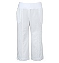 Crop Slouch Linen Mix Trousers