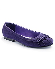 Viva La Diva Pleat Ballet Pumps EEE Fit