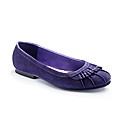 Viva La Diva Pleat Ballet Pumps EEE Fit