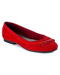 Viva La Diva Pleated Ballet Pumps E Fit