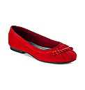 Viva La Diva Pleated Ballet Pumps E Fit