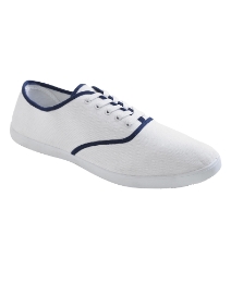 Viva La Diva Lace Up Canvas Pumps E Fit