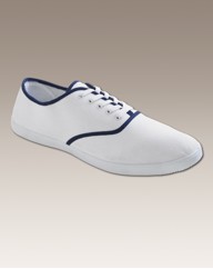 Jacamo Mens Lace Up Canvas Pumps