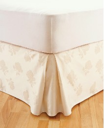Rose Damask Fitted Valance