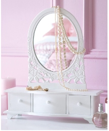 Bow Fronted Dressing Table Mirror