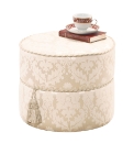Damask Designer Pouffe