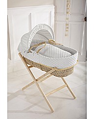 Clair de Lune Dimple Moses Basket