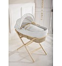 Clair de Lune Dimple Moses Basket