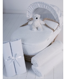 Clair de Lune 5 Pc Moses Basket Gift Set