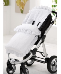 Clair de Lune Broderie Anglaise Footmuff