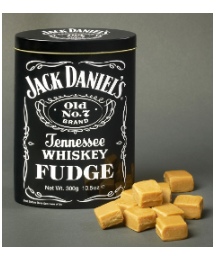 Jack Daniels Whiskey Fudge in Oval Tin