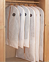Breathable Storage Clothes Covers Pk 6