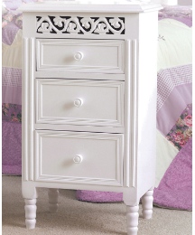 French Inspired 3 Drawer Bedside Cabinet