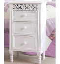 French Inspired 3 Drawer Bedside Cabinet