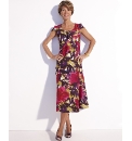 Fully Lined Linen Mix Dress Length 45in