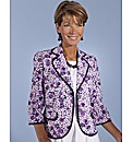 Printed Jacket With Contrast Trim