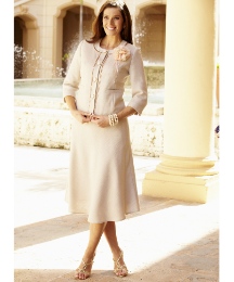 Jacket With Detachable Corsage