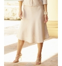 Skirt With Contrast Trim Length 29in