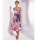 Cotton Sateen Printed Dress Length 43in