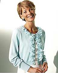 Ruffle Trim Shrug